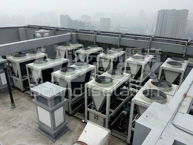 风冷热泵机组噪声治理项目案例-济南市市政调度中心