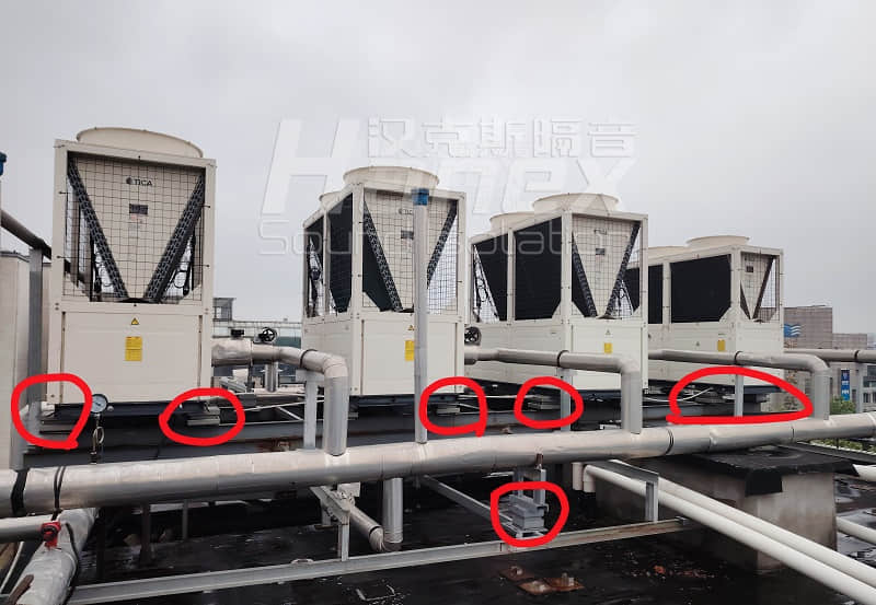 2024项目案例|上海项目风冷热泵机组减震降噪案例