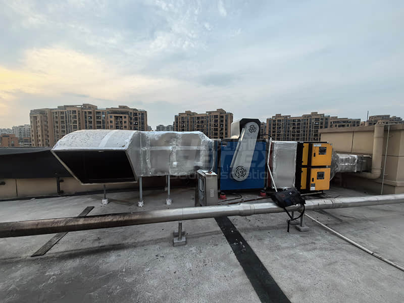 2024项目案例|杭州某中心楼顶油烟风机噪音治理项目
